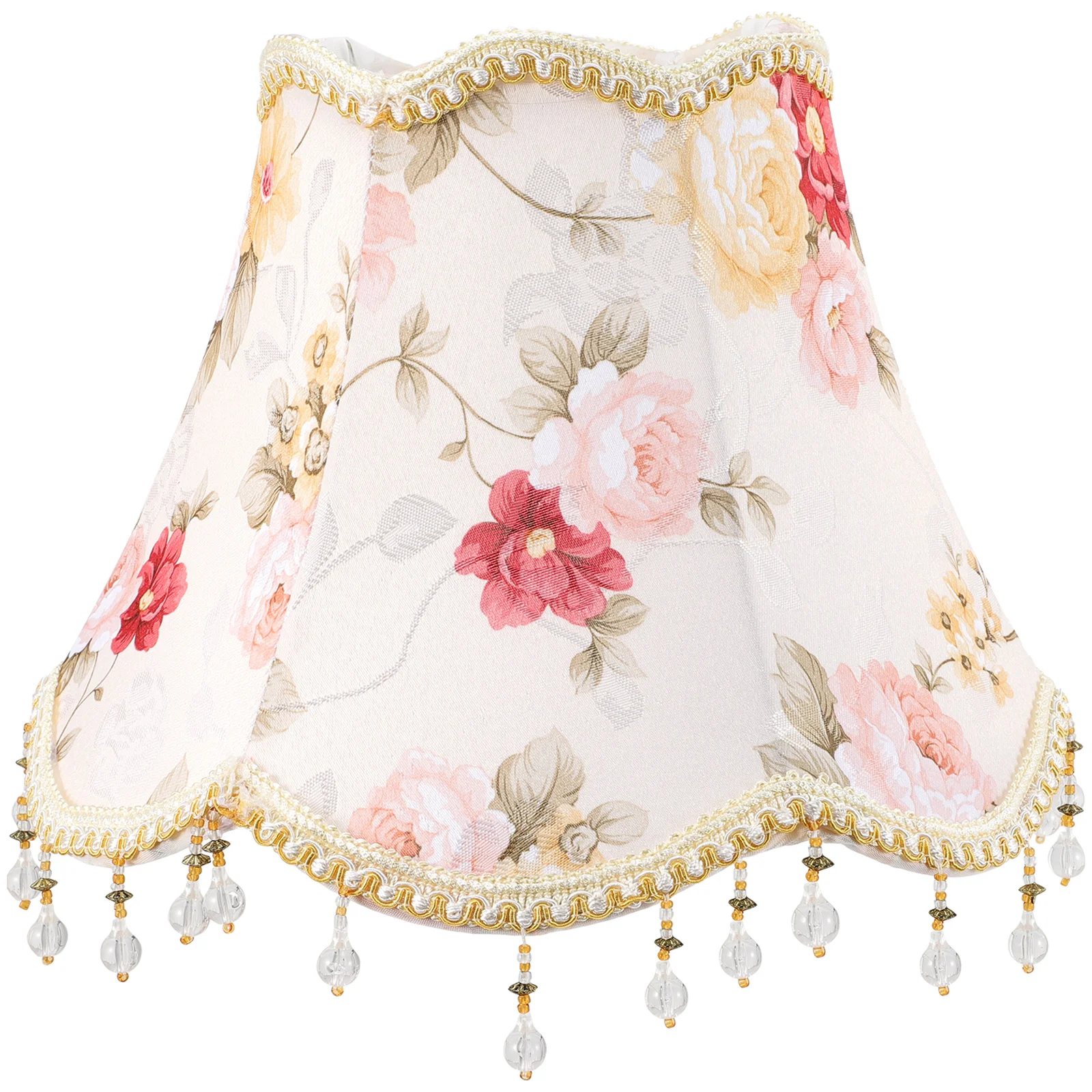 

Lamp Lampshade Shade Cover Shades Light Table Fabric Europeanflower Cloth Clip Coverslamps Chandelier Decorative Pendent Rose