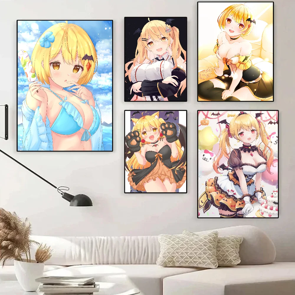 Yozora Mel Hololive Channel Плакат Наклейка Для Девочек Самоклеящаяся Водостойкая