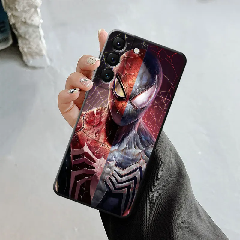 Marvel What If Venom Spiderman Case For Samsung Galaxy S23 S22 S21 S20 FE Ultra S10 S9 S8 Plus Note 20Ultra 10Plus Shell images - 6