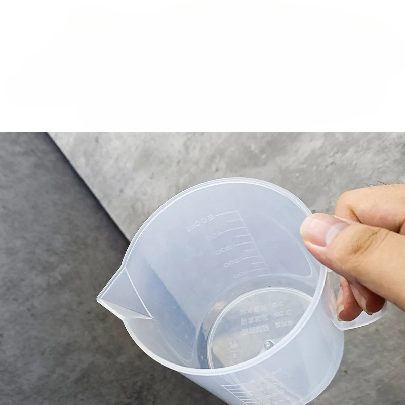 Утолщенный Полипропиленовый Пластиковый Мерный Стакан С Ручкой Прозрачная