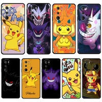 phone cover pokemon pikachu gengar for motorola g stylus 2022 edge 20 g40 fusion g9 play g60 g30 g8 plus g31 e6s g60 silicon