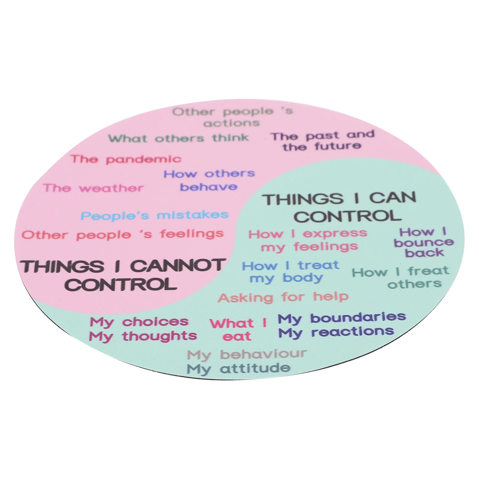 Магнитные эмоциональные наклейки Инь Ян рабочий ноутбук колесо резиновая