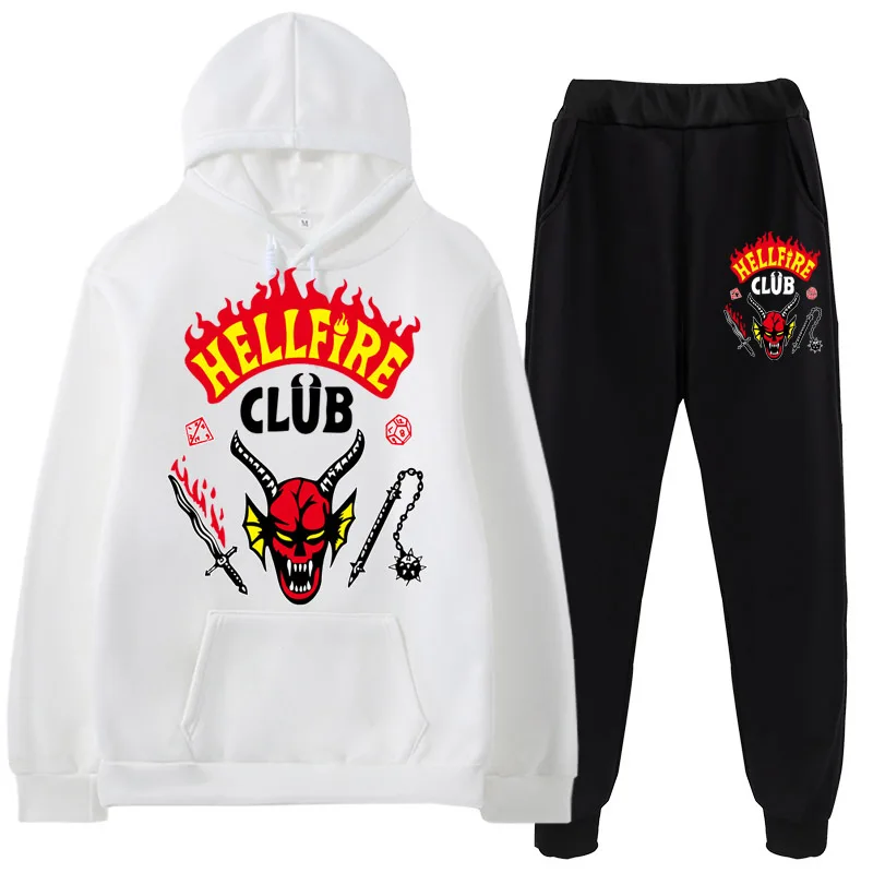 

Новый сезон аниме «очень странные дела», Мужская/Женская Мужская толстовка, повседневный костюм, необычная Женская манга, Свитшот в готичес...