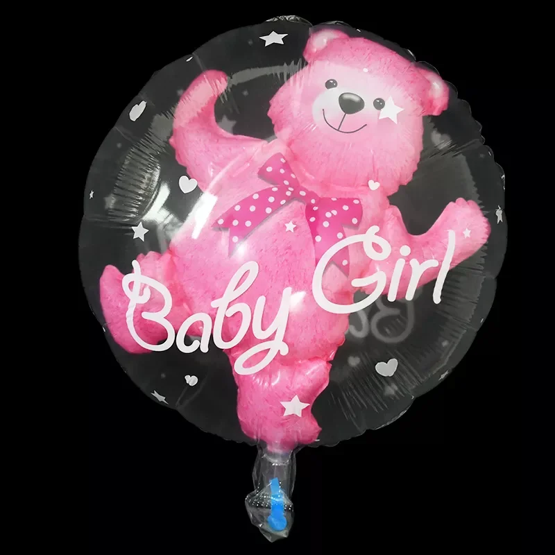 

Shower Transparent Baby Boy Girl Bear Bubble Ball Kids 1st Birthday Party Blue Pink Helium Balloon Gender Reveal Decoration
