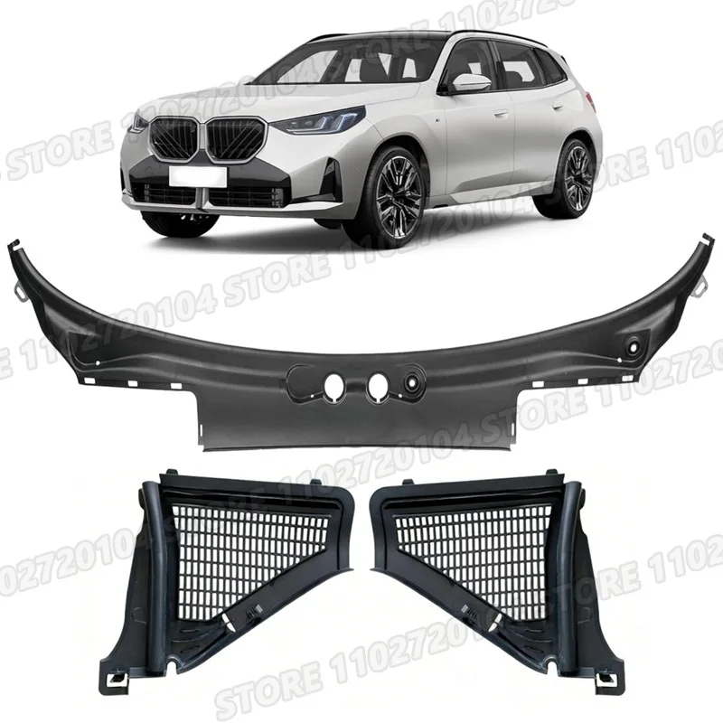 Фото Для BMW X3 X4 серий F25 F26 2011-2018 годов выпуска: решетка панели козырька стеклоочистителя 51717206135 64319184004 64319184005 №1
