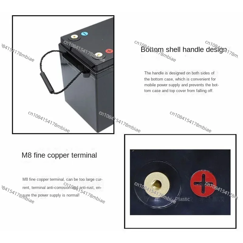 Литиевый аккумулятор 4 Коробка для батарей 12 В 24 48 100 Ач 150 200 280 Пластиковая коробка