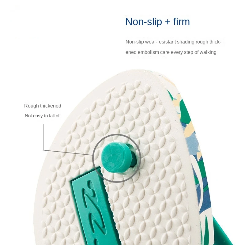 2023 New Ladies Slippers Non-slip Flip-Flops Outdoor  Hawaiian Printed   Slippers Summer Fashion Women's Sandals Male Flip Flops