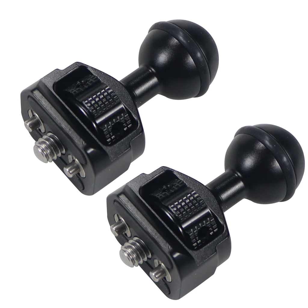 2PCS Dia 20mm Ballhead Ball Head to 1/4 3/8&quot Tripod Mount Adapter w Arri Locating Pins For DSLR Camera Cage Magic Arm Monitor - купить по