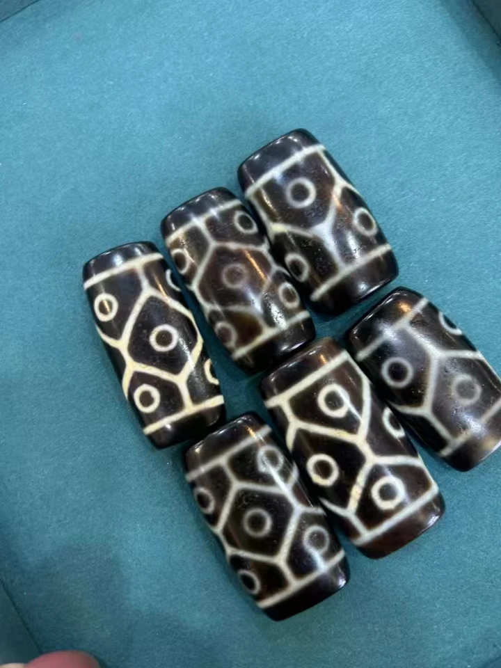 1 шт./лот старый агат Дзи из бисера черепаха сзади 9 глаз ожерелье натурального