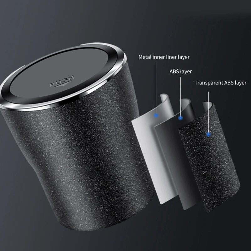 Автомобильная пепельница с крышкой огнестойкая подкладка держатель для чашки