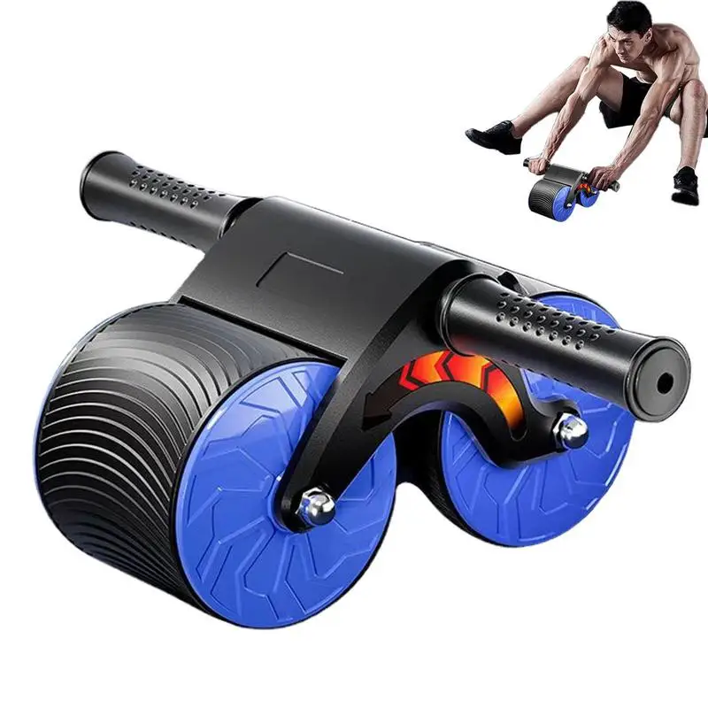 

Ab Roller Automatic Rebound Domestic Wheels Roller For Adults Home Fitness Equipment With Ergonomic Handle For Abdominal