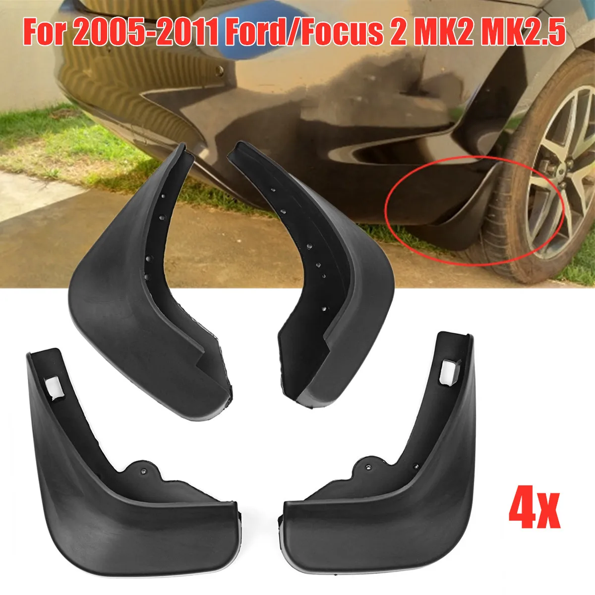 

Car Mud Flaps For Ford Focus 2 MK2 MK2.5 Saloon Sedan 2005 2006 2007 2008 2009 2010 2011 Mudguard Splash Guards Fender Mudflaps