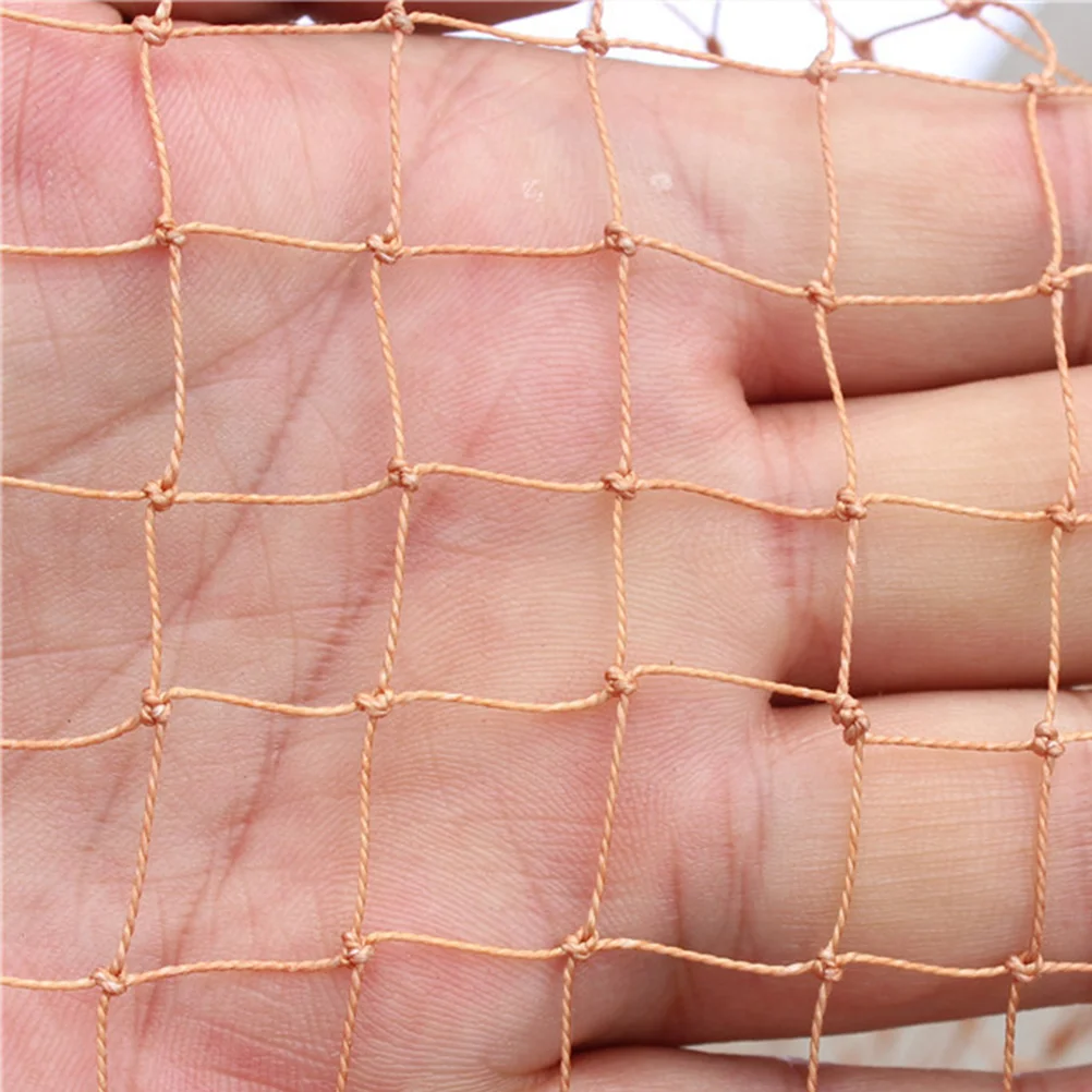 

36M Bait Cast Mesh Trap Net Portable Fishing Landing Net Shrimp Cage for Fish Lobster Prawn Minnow Crayfish Crab Tire Line Brown