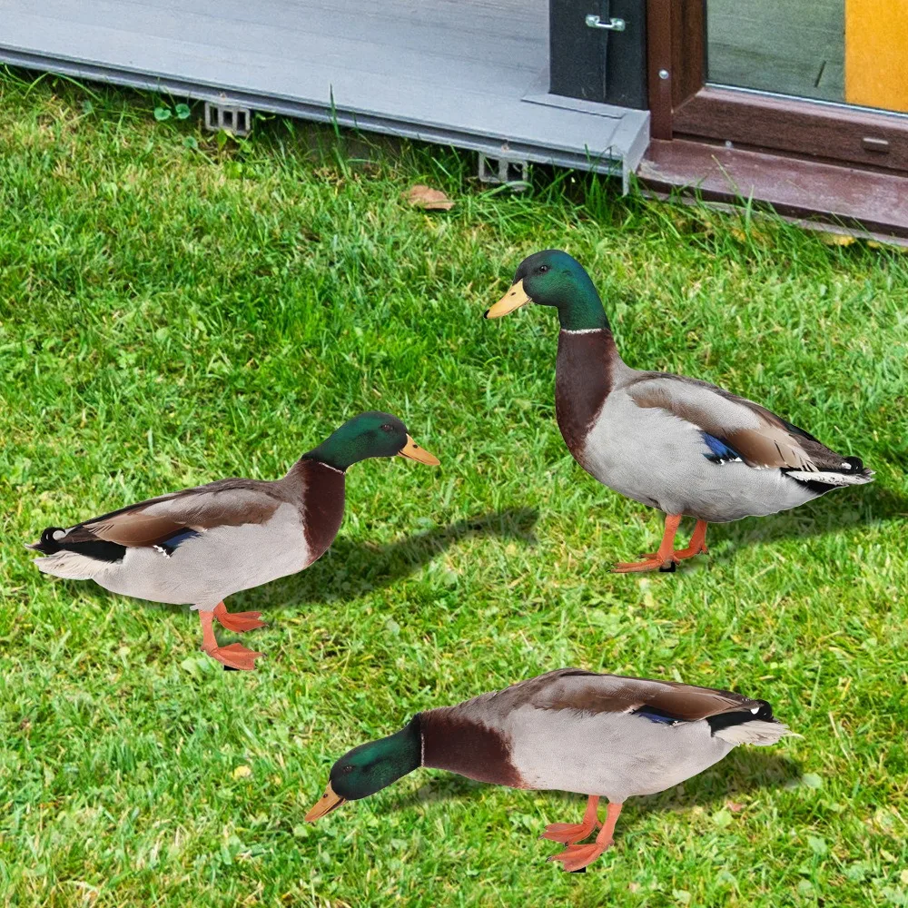 

Garden Ornaments Double-Sided Printing Outdoor Acrylic Duck Statues Wild Duck Decorations Duck Sculpture Realistic