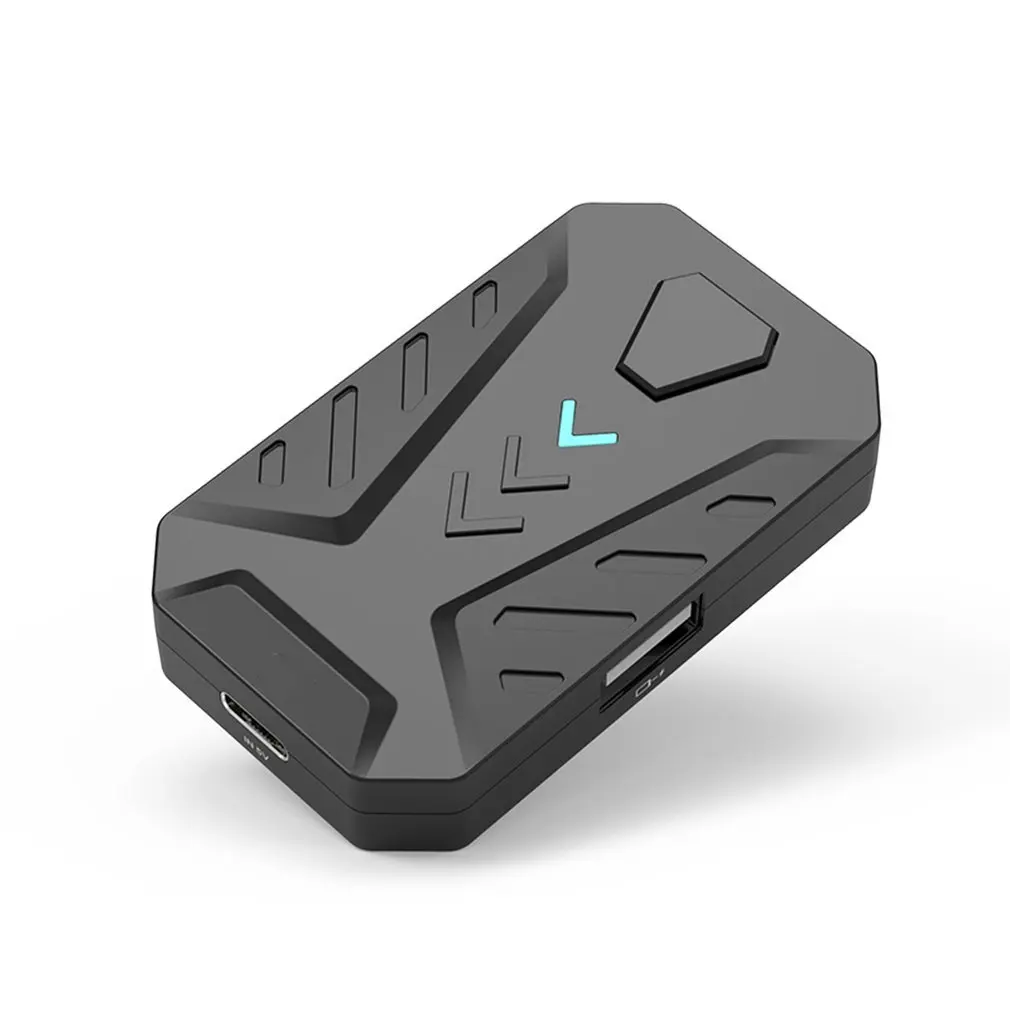 

Конвертер для клавиатуры и мыши PUBG с Bluetooth BattleDock, игровой контроллер для телефона с двумя USB-портами и держателем для телефона для Android и iOS