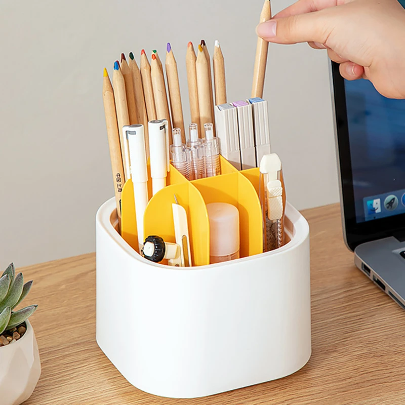 

Многофункциональный Настольный ящик для хранения, держатель для ручек, чашка для карандашей и дисплея, простые креативные офисные и школьн...