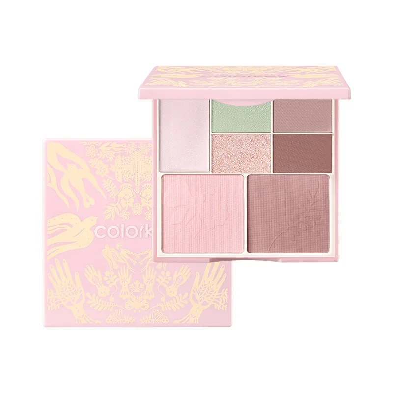 Colorkey 7-цветная блестящая палитра теней для век с мерцающим перламутровым матовым