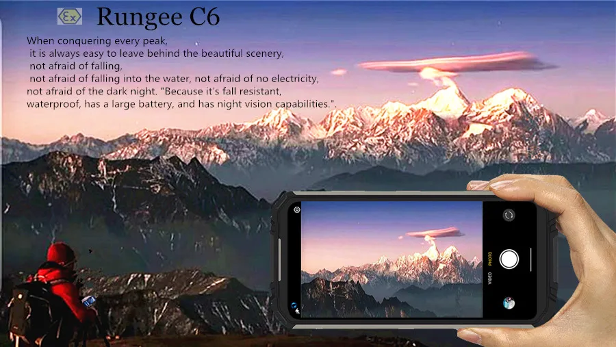 Explosion-proof  Rungee C6 Rugged IP68 Waterproof Smartphone 6.4