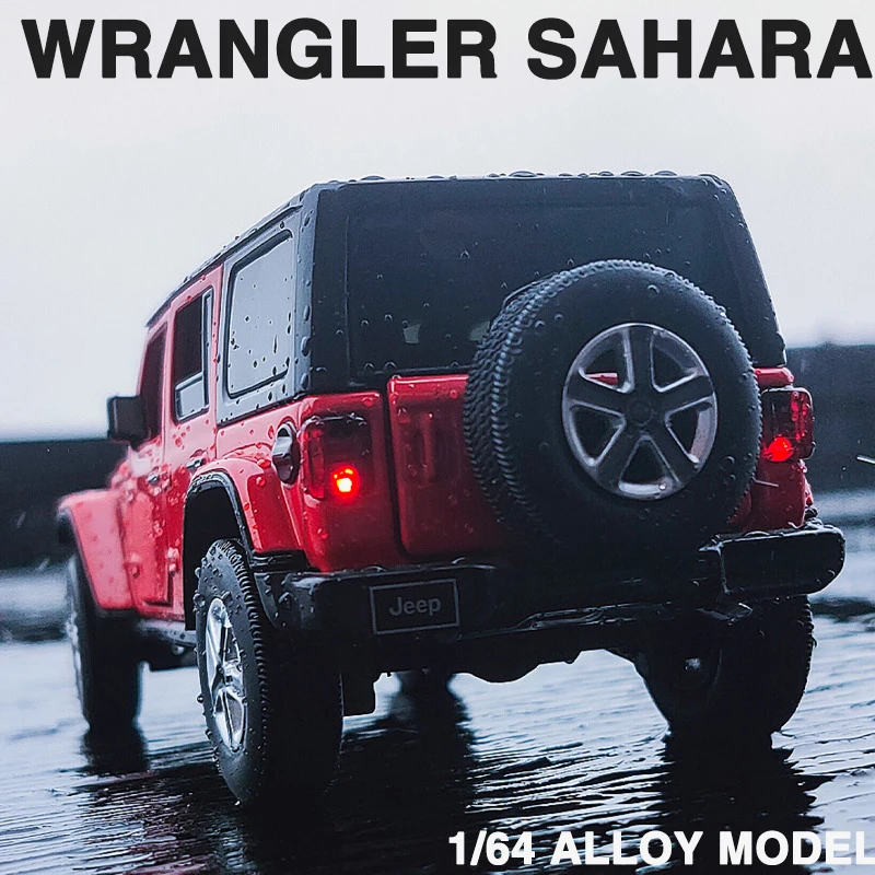 

JKM 1/64 Jeep Wrangler Sahara ORV Alloy Car Model Enthusiasts Collection Toys Diecast Vehicle Replica For Boys Birthday Gifts