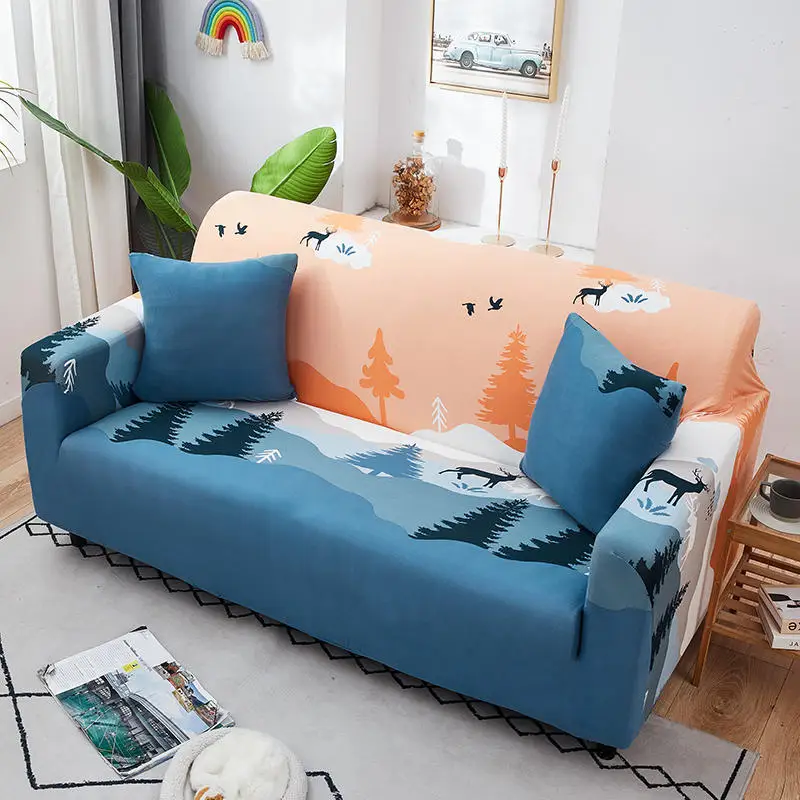 

Чехол для дивана в клетку, универсальный эластичный тканевый чехол для дивана, для ленивых, все включено