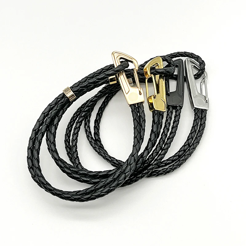 

LAN MB Bracelet PU Leather Lobster Clasp 4 colors With Six Star Couple Rope