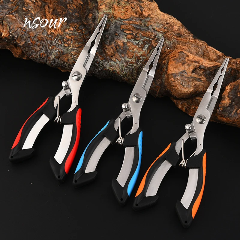 Multifunctional fishing tool accessories commodity winter fishing tackle pliers vise knitting fly scissors fishing pliers