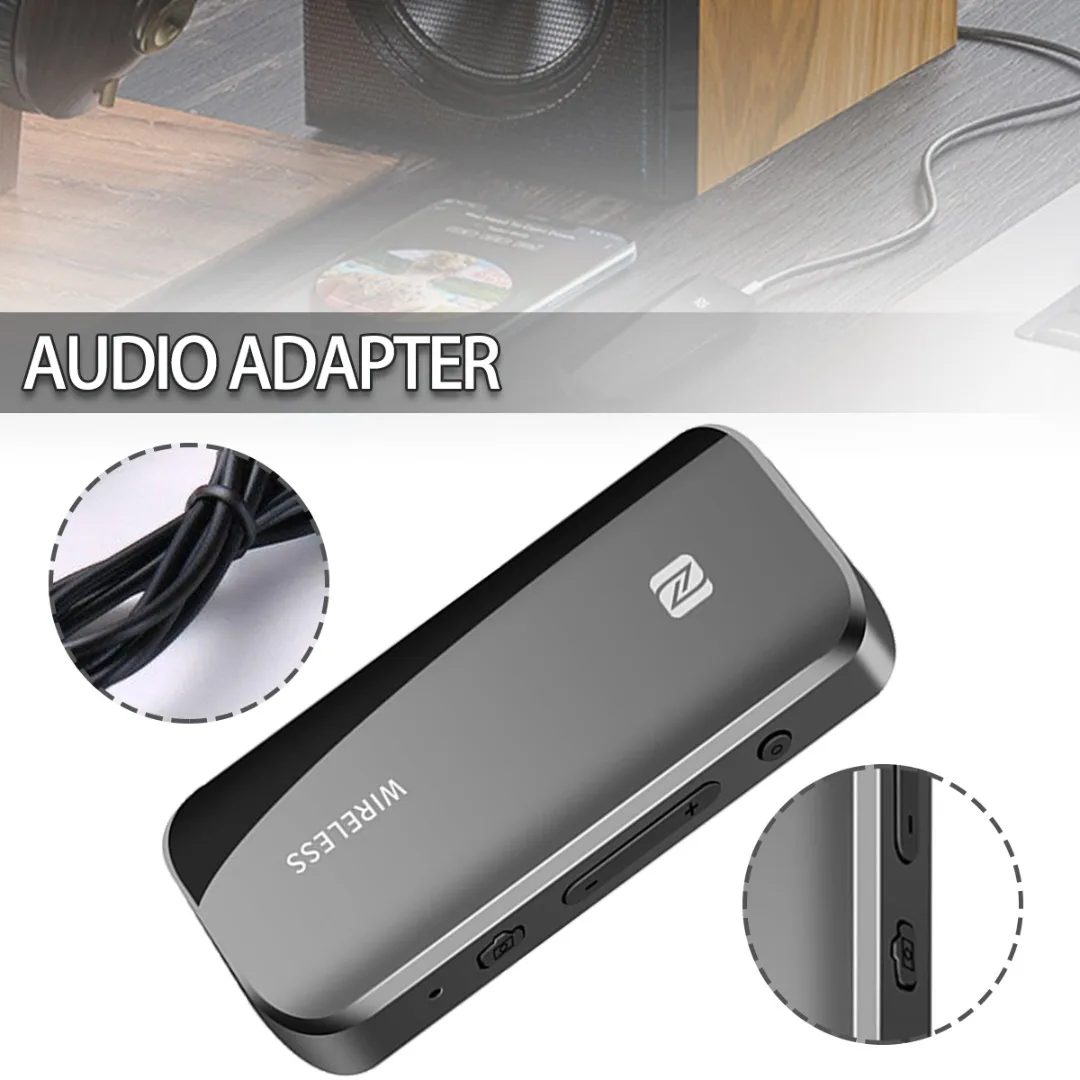 

Беспроводной приемник-передатчик T40 NFC TF-карта EDR Bluetooth-совместимый адаптер HIFI аудио 3,5 мм AUX адаптеры поддержка микрофона