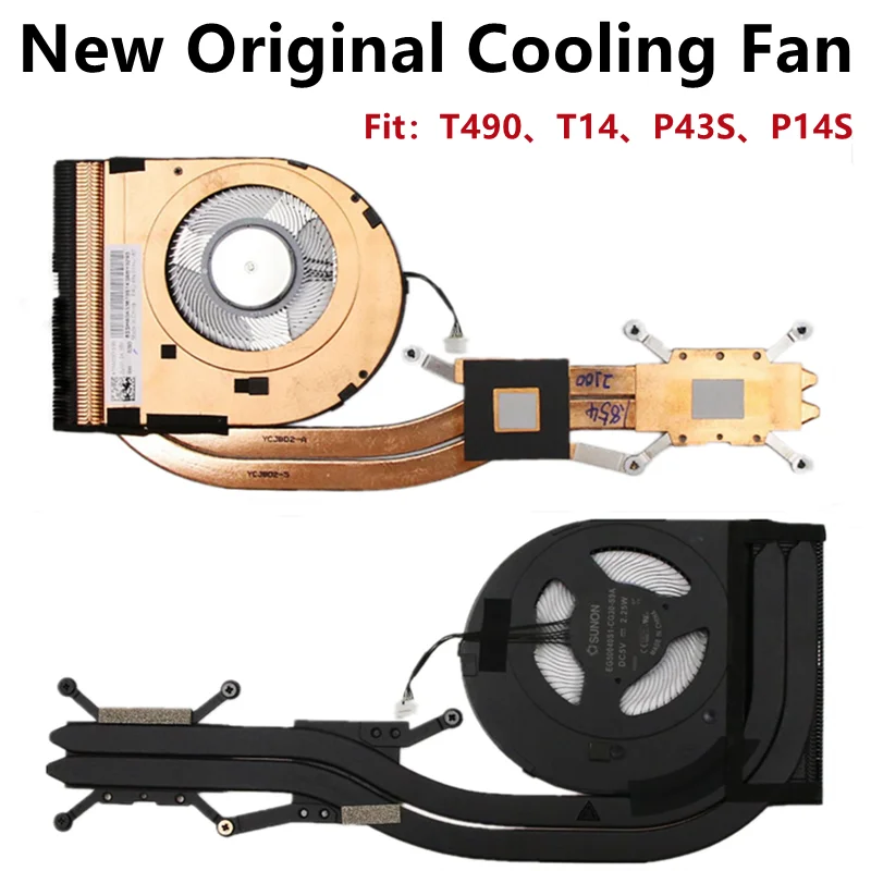 

New Original For Laptop Lenovo ThinkPad T490 T14 Gen1 P43S P14S CPU Cooling Fan Heatsink Radiator Cooler FRU：01YU187 5H40W36700