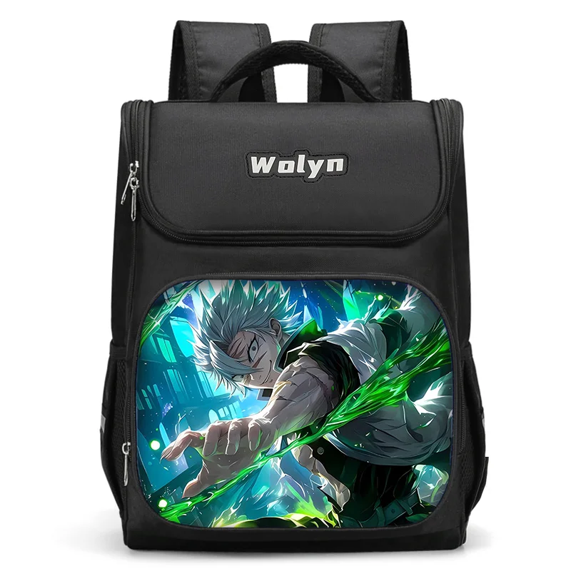 Большой детский рюкзак японского аниме Demon Slayer для мальчиков и девочек школьная