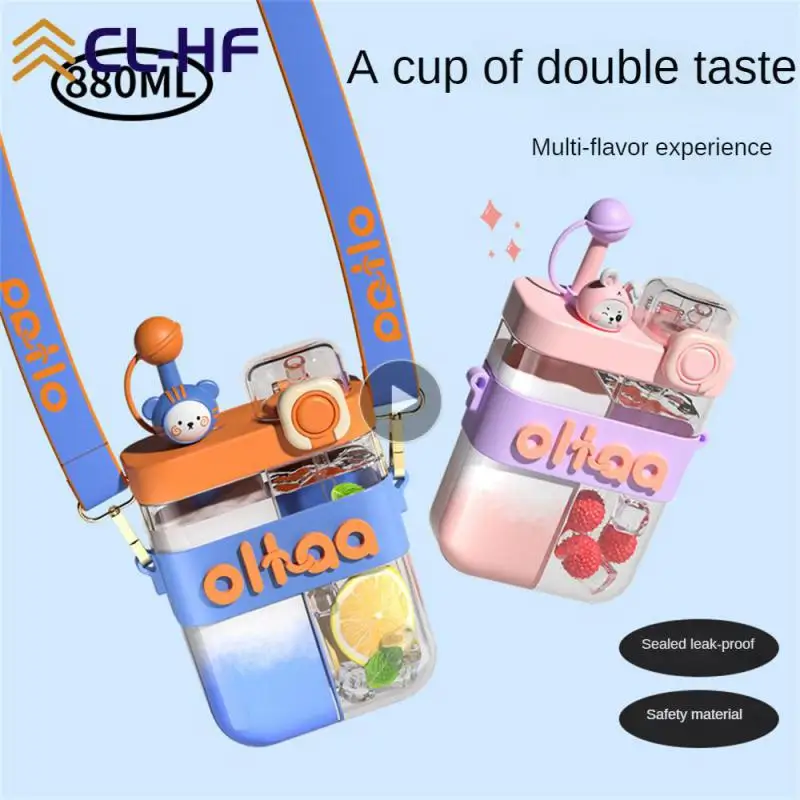 

Movement Sub-warehouse Cup Summer Large Capacity Water Cup Large Capacity Strap Suction Cup Drinking Utensils Portable Student