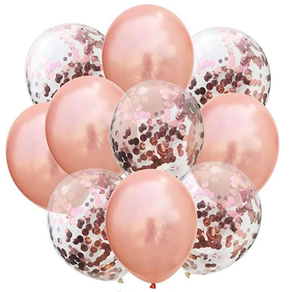 

Helium Set Balloons For Birthday Party Valentine\\'s Day Wedding Bachelor Party Pink Set 10pcs 12 Inch 5x Balloon