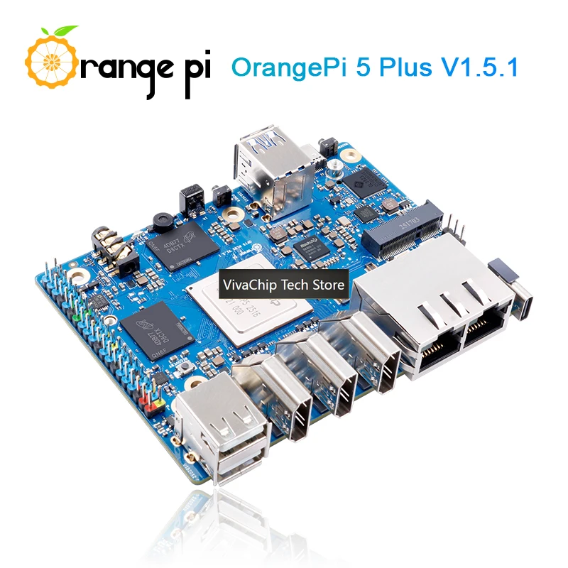 Фото Модуль VivaChip TechOrange Pi 5 Plus 16 ГБ ОЗУ LPDDR5 V1.5.1 Версия RK3588 PCIE с внешними модулями WiFi-BT и SSD, поддержка 8K, для разработки на Orange Pi5 Plus №5