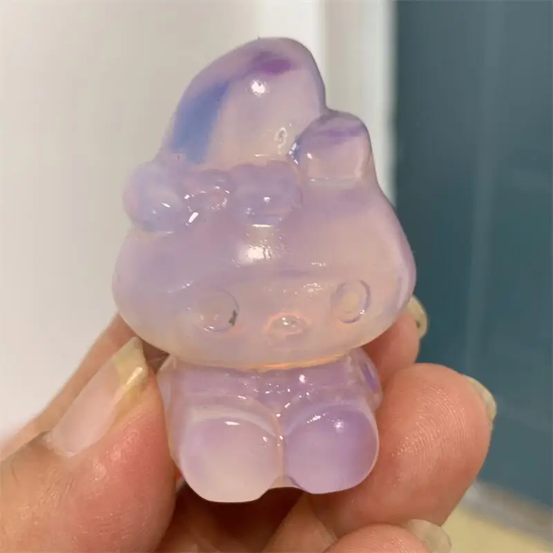 

High-quality Opalite Cartoon Carving Crystal Crafts Hand-made Home Decoration Ornaments Healing Collection 1pcs