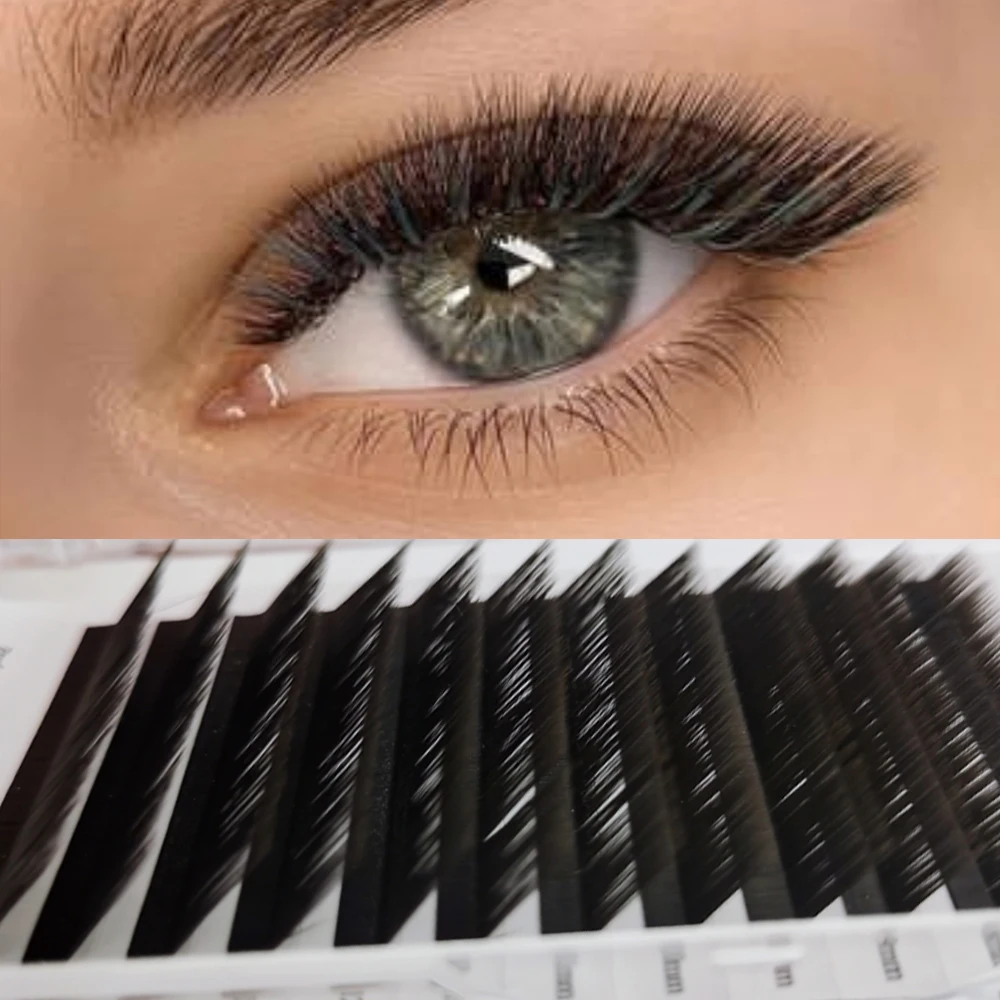 L Curl False Eyelash Extension 7-15mm Mix Matte Black Mink Individual Lashes Extension Korean Make-up For Women Beauty Health