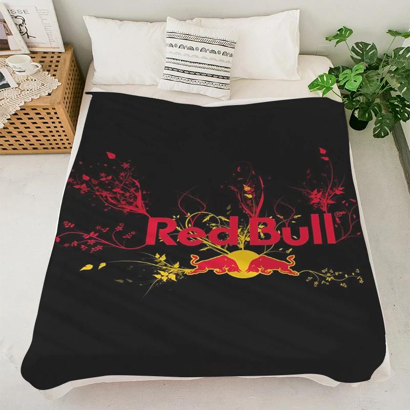 Одеяло для кемпинга на заказ S-Red Bulls одеяло до колена зимние пушистые мягкие