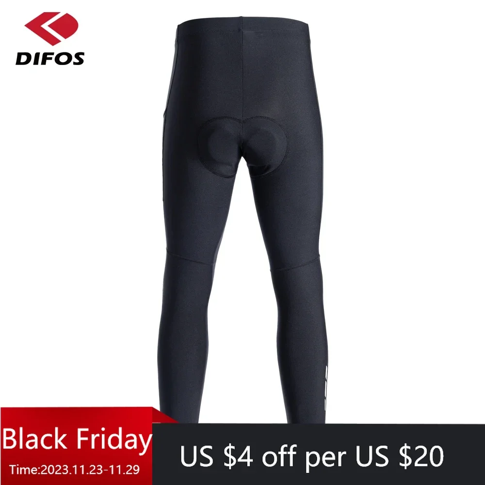 

DIFOS Cycling Men's Pants Outdoor MTB Bike Riding Windproof Fleece Warm Running Leggings Elasticity Road Bicycle Sweatpants