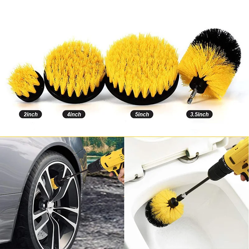 

Electric Scrubber Brush Cleaning Brush Tool Bathroom Bathtub Cleaning Brushes Scrub Drill Car Clean Tools Sink Clean