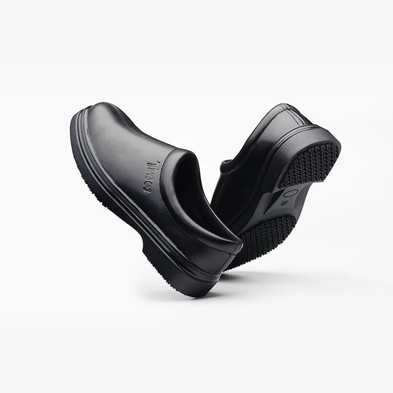 Мужская Нескользящая рабочая обувь для шеф-повара легкие лоферы приготовления