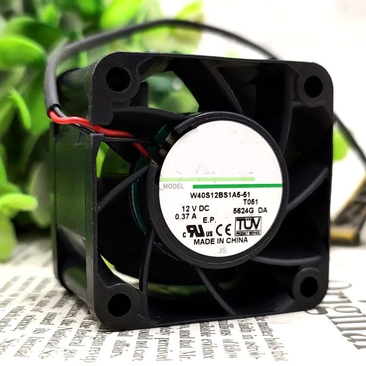 

Brand new original W40S12BS1A5-51 12V 0.37A 4028 Switch server mute fan 4cm