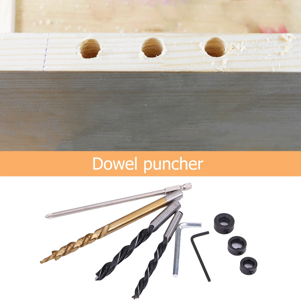 

Perforating Pockets Hole Jig Kit Bits Wood Drilling Hole Guide Locator Tool for Woodworking Carpentry Supplies