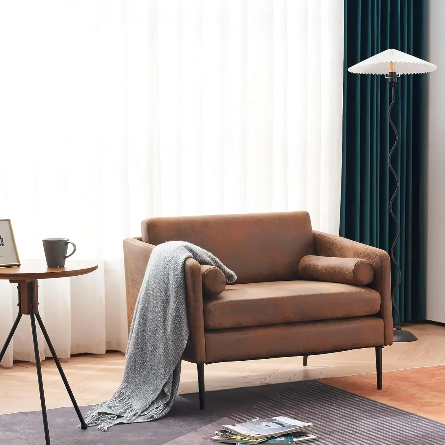 Фото Silla con acti para sala de estar, удобная удобная легкая, боковая съемка, ancho, para oficina №3