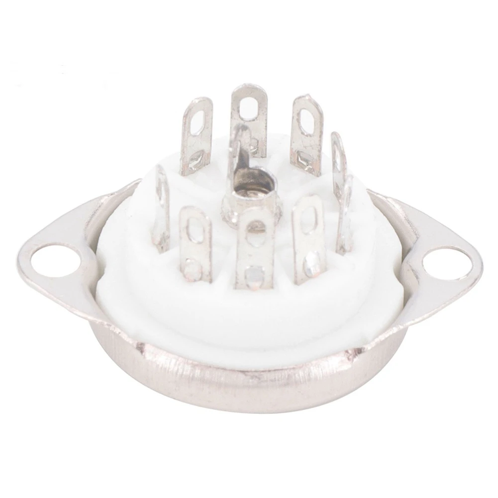 10 шт. керамическая Посеребренная 9Pin вакуумная трубка B9A панель Крепление Шасси