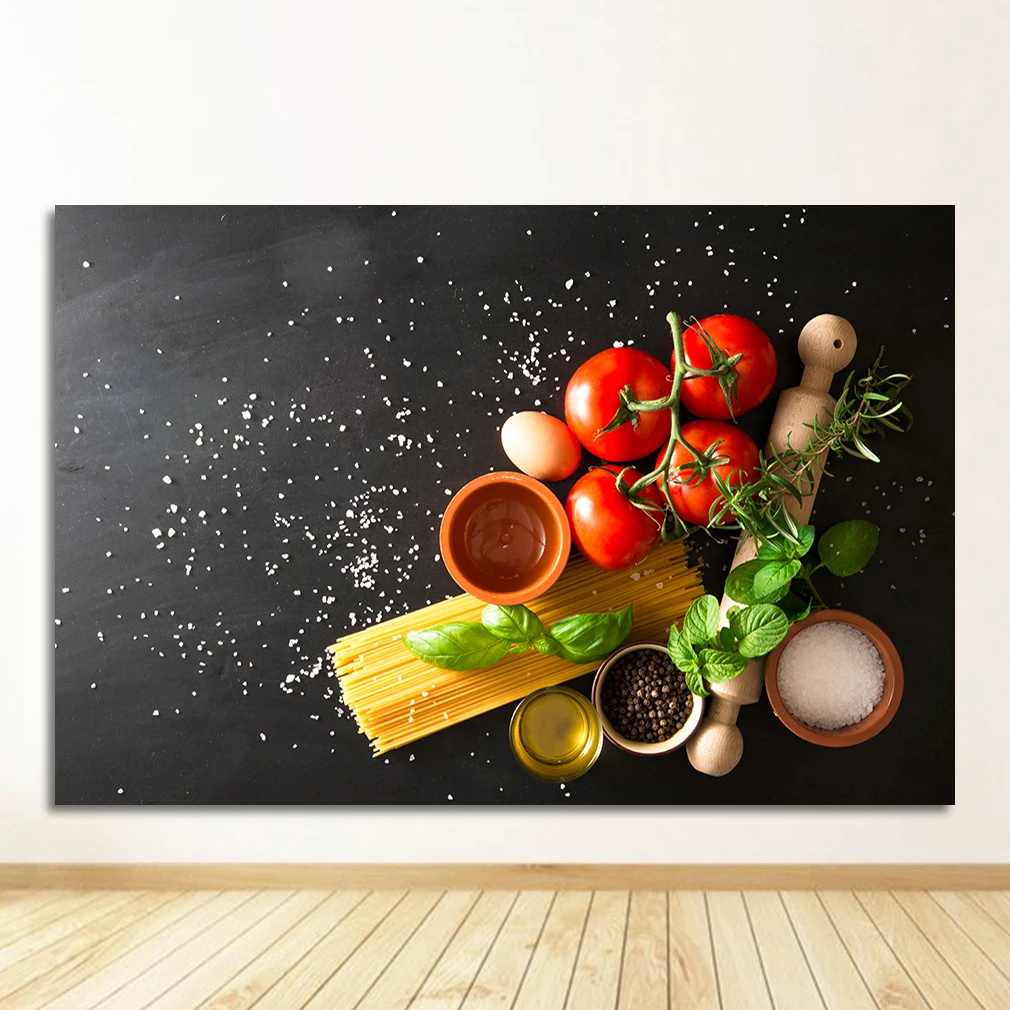 

Картина на холсте Куадрос Скандинавские постеры и принты Настенное искусство Еда Картина Гостиная Зерна Специи Ложка Перец Кухня