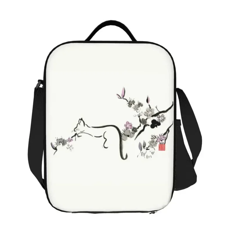 Термоизолированные ланч-боксы с милыми животными и принтами из материала