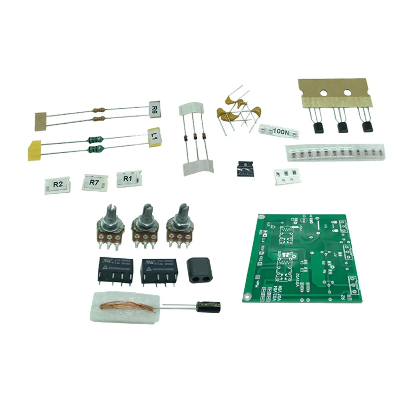 

Qrm Eliminator Kit x Phase 1-30MHz HF Bands Adjustable Amplification Replacement Metal Amplifier Parts Kit for DIY Assembly