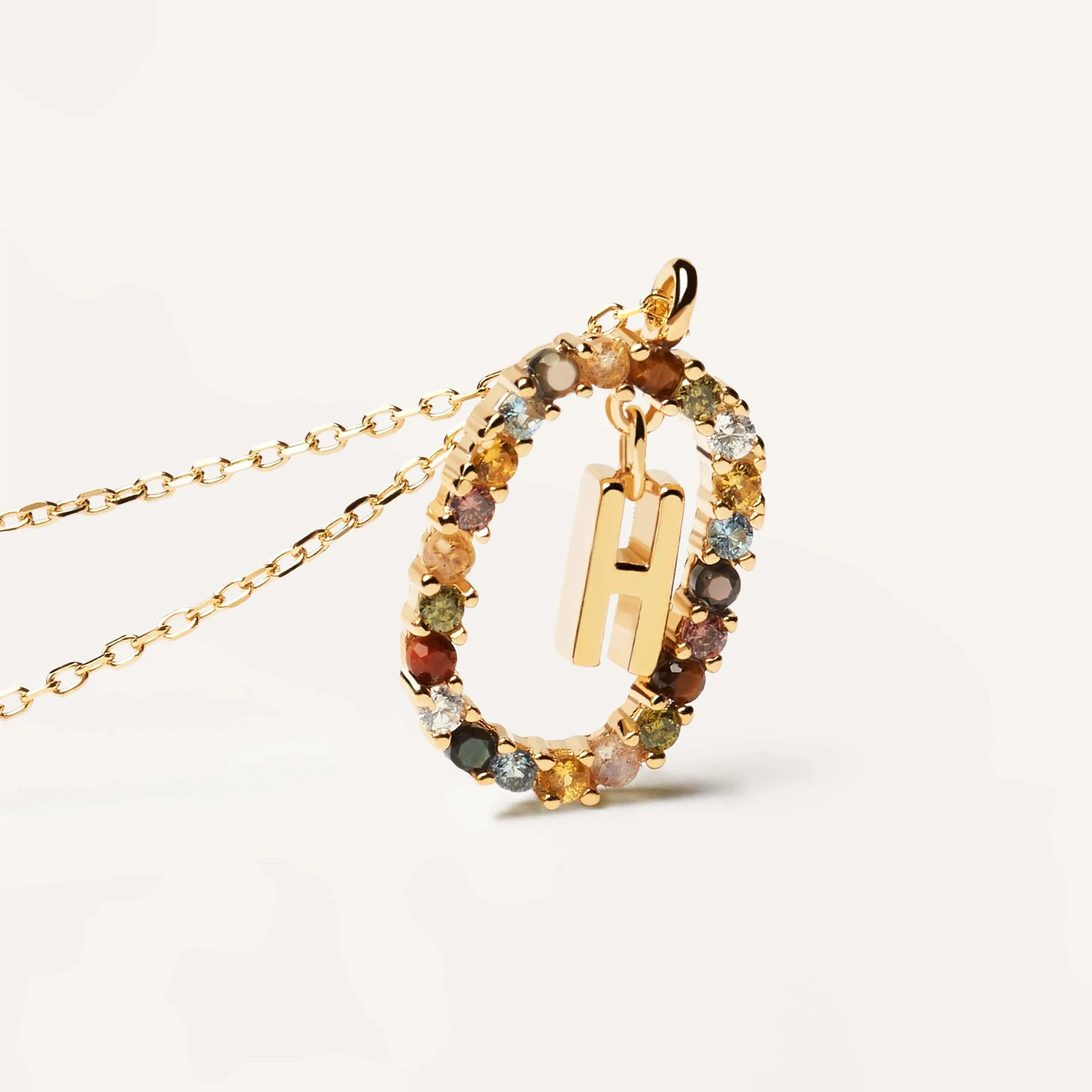 

PD Letter Necklace Small and Luxury New ins Sweater Chain Women's Versatile Collar Chain Design