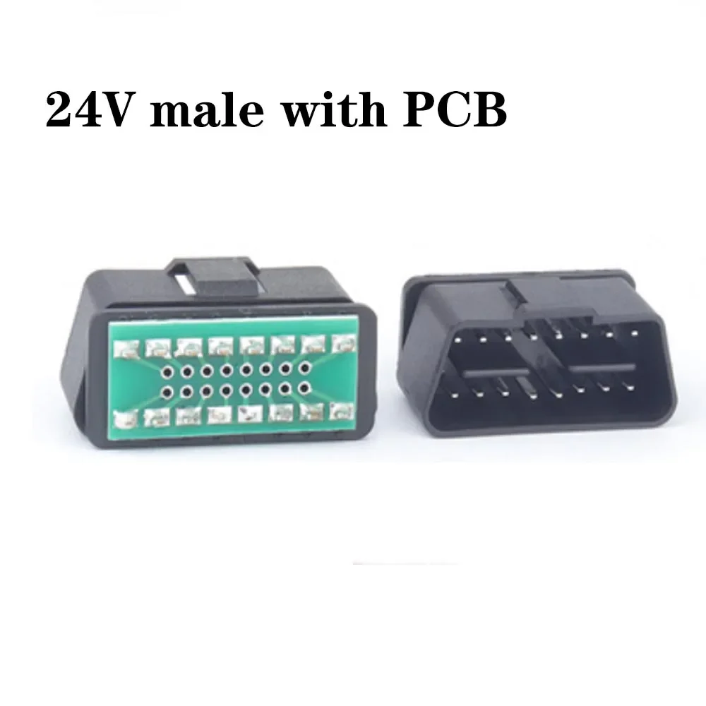 10 шт. 16-контактный разъем Obd2 12 В/24 В