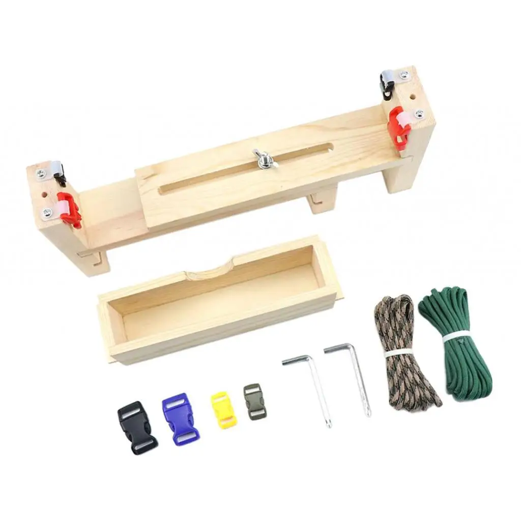 

1 Set Bracelet Knitting Tool Wristband Maker Braiding Crafting Tool Wooden