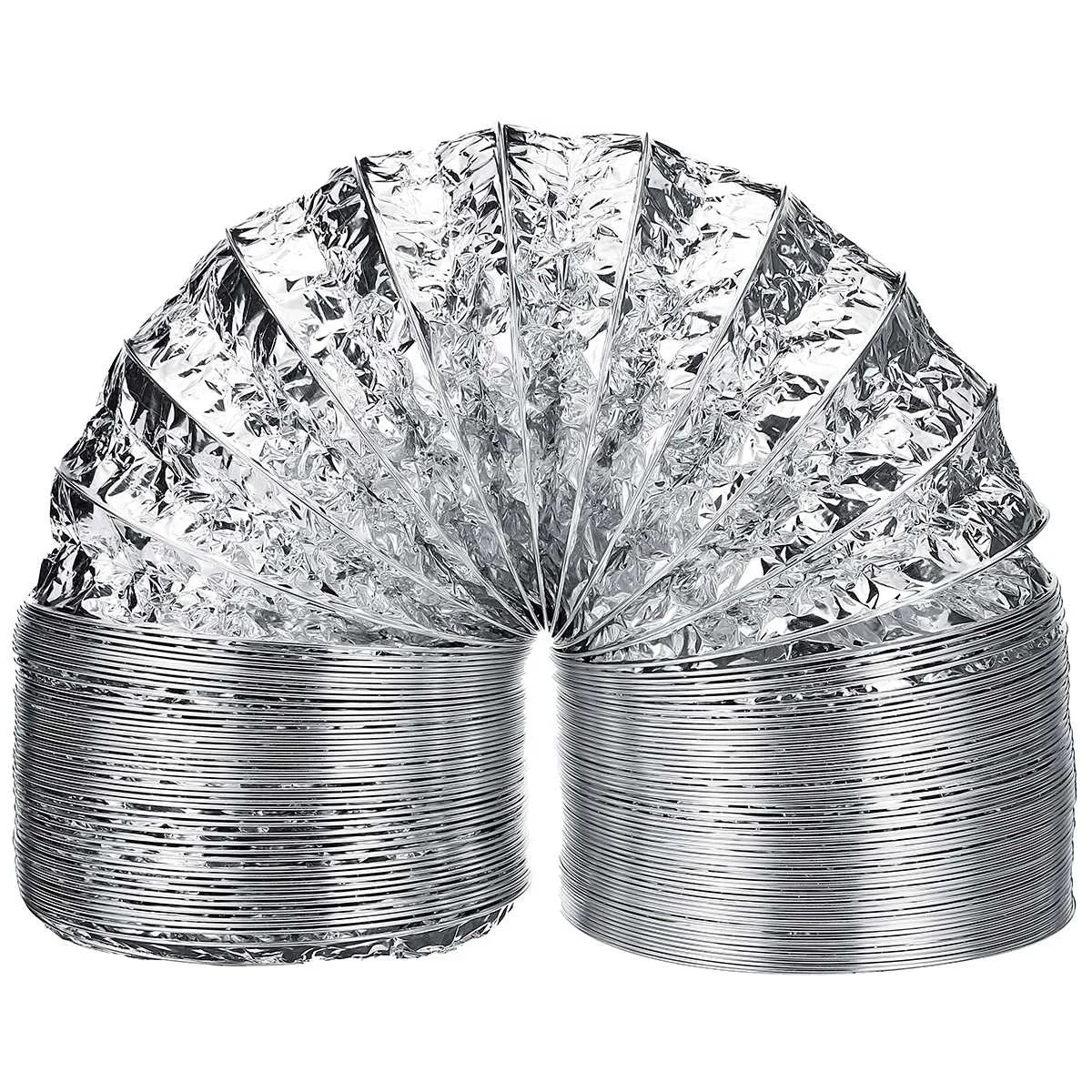 2/3 м 4 дюйма 100 мм трубка для вентилятора из ПВХ алюминиевая шланг вентиляции