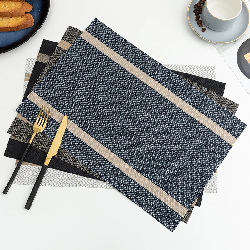 

2023 New 4 PVC Placemat For Dining Table Mat Set Linens Place Mat Accessories Cup Wine Decorative Mat Placemats For Table Sale